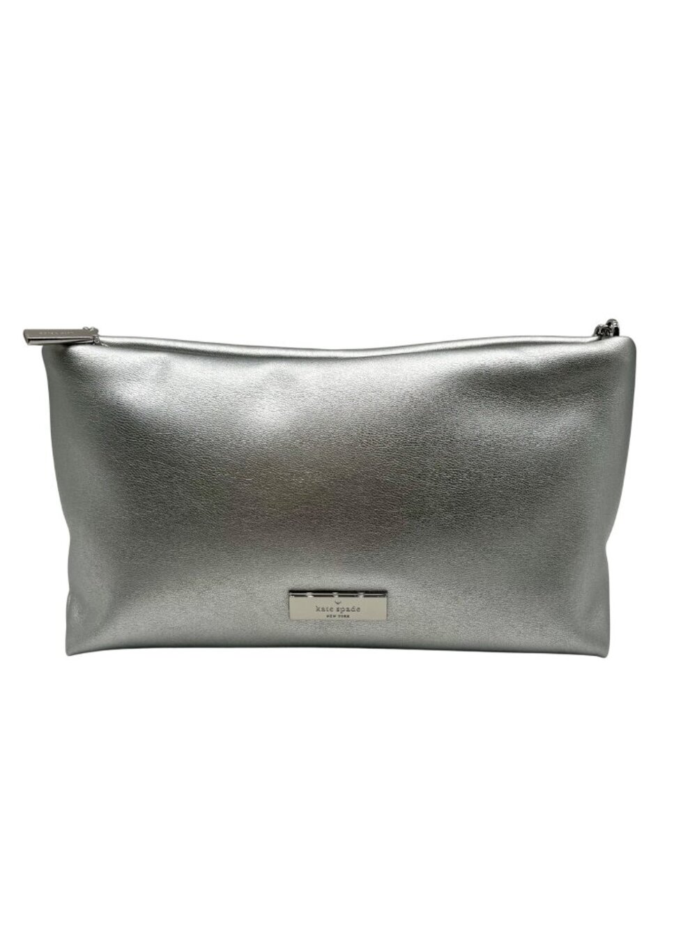 Kate Spade Silver Anya Metallic Shoulder Bag